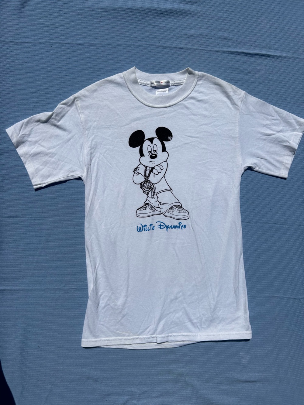 🎃2/$8- Dynamite White Short Sleeve Graphic Tee with Black Print